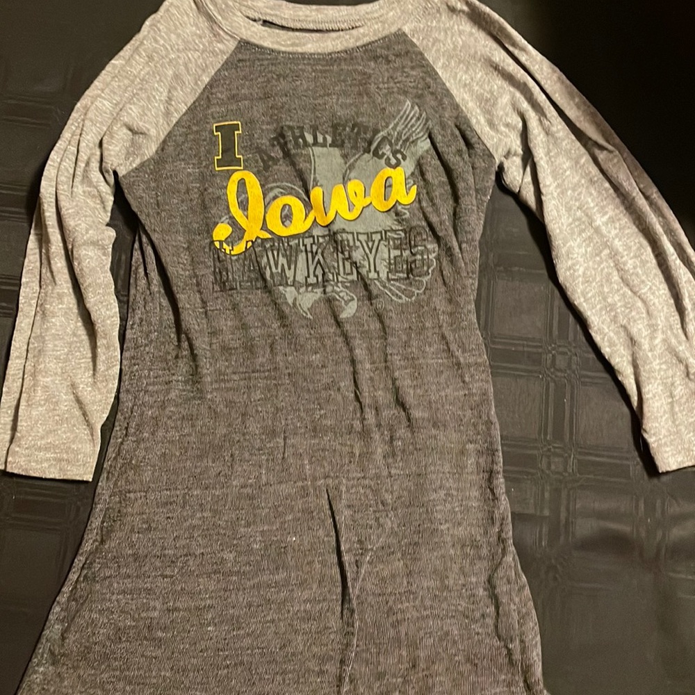 Adidas girls Iowa Hawkeye top